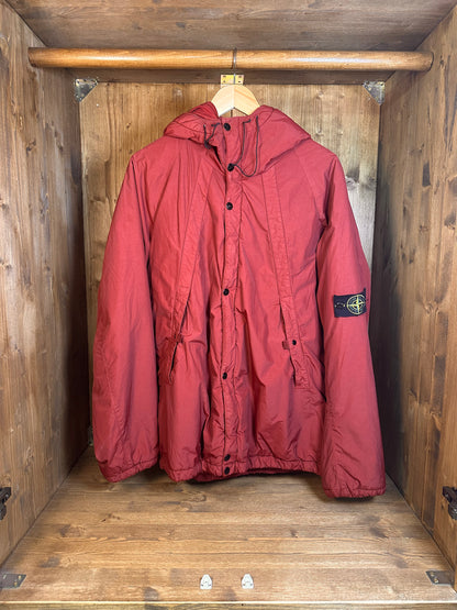AW03 RED NYLON JACKET with quilted inner
