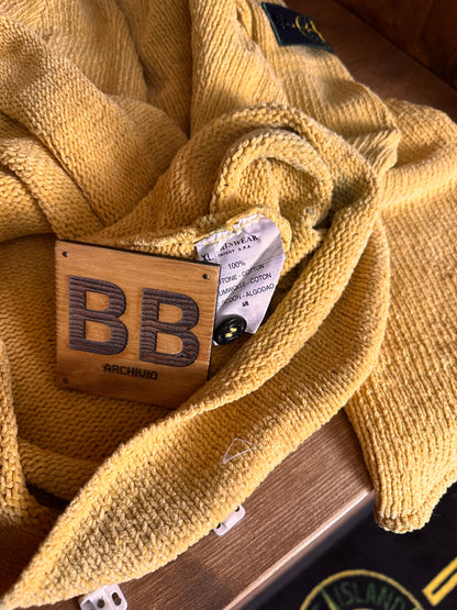 AW98 CHENILLE COTTON JUMPER in Saffron Yellow