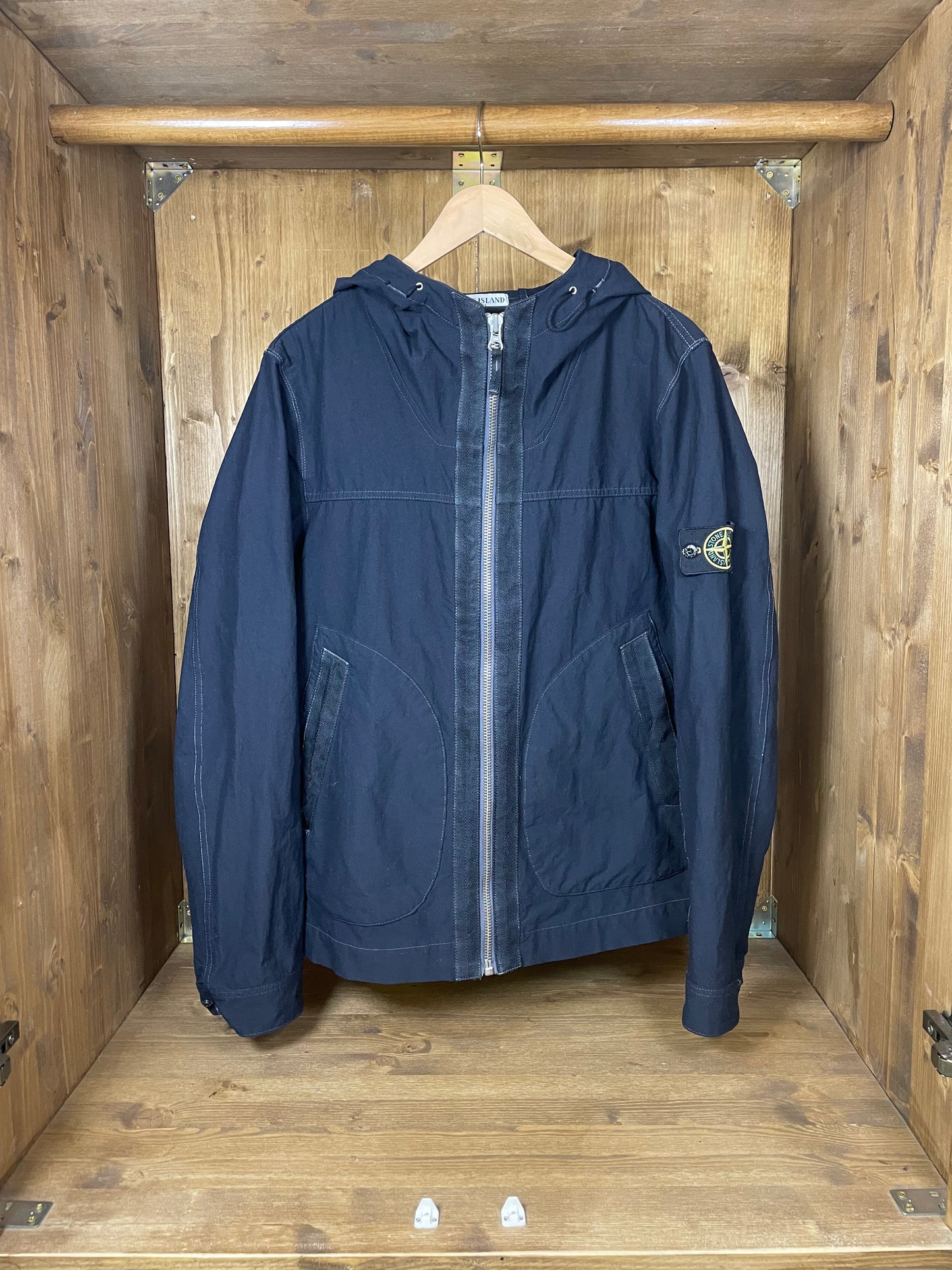 Poly Stretch Blue Denim