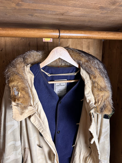 AW90/91 LUPO ICE JACKET CAMOUFLAGE COTTON RIPSTOP-ARMOR in Beige