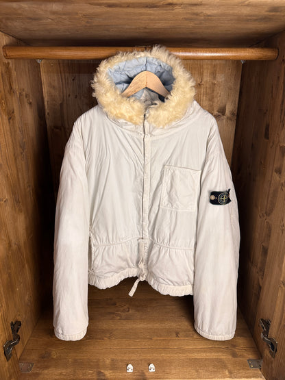 AW84 JOCK COUNTRY QUILTED JACKET in Pure White & Light Green