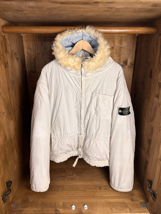 AW84 JOCK COUNTRY QUILTED JACKET in Pure White & Light Green