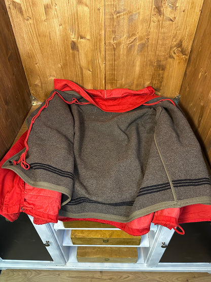 AW1992 RASO GOMMATO BURNT RED with detachable wool liner