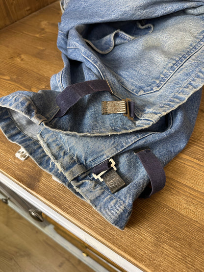 SS88 DENIM CARPENTER VULCANISED RUBBER ELBOW PATCH in Grey