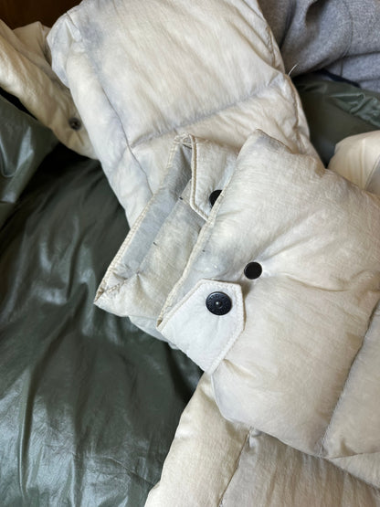 AW09 NYLON OPAQUE GOOSE DOWN PARKA in White