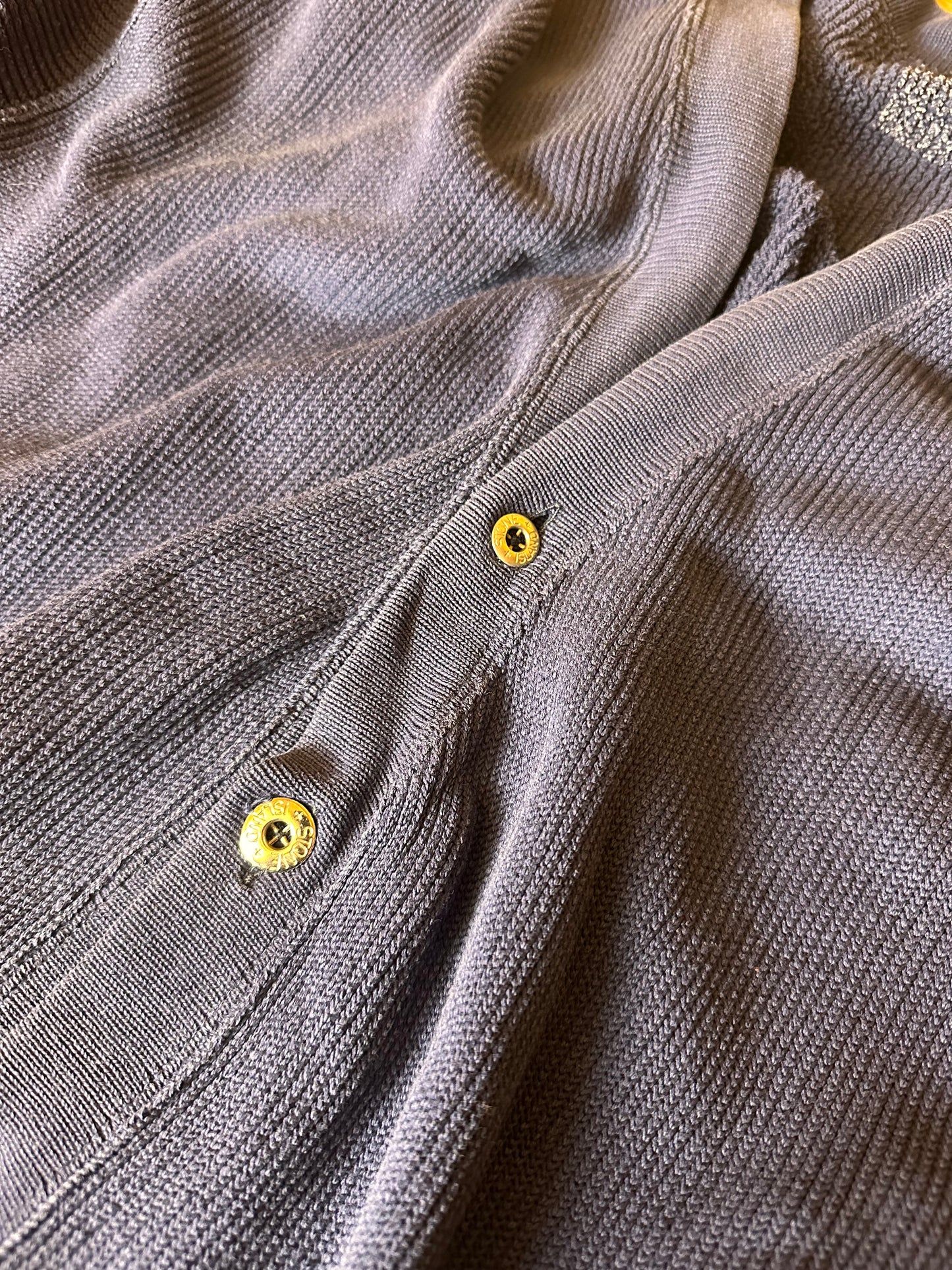 80s COTTON CARDIGAN in Purple