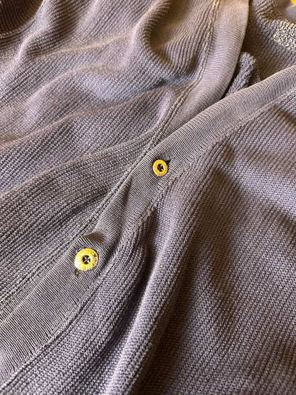 80s COTTON CARDIGAN in Purple