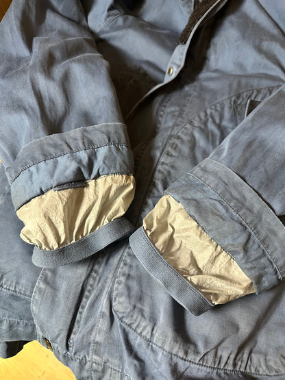 RASO GOMMATO BLU with detachable fleece inner