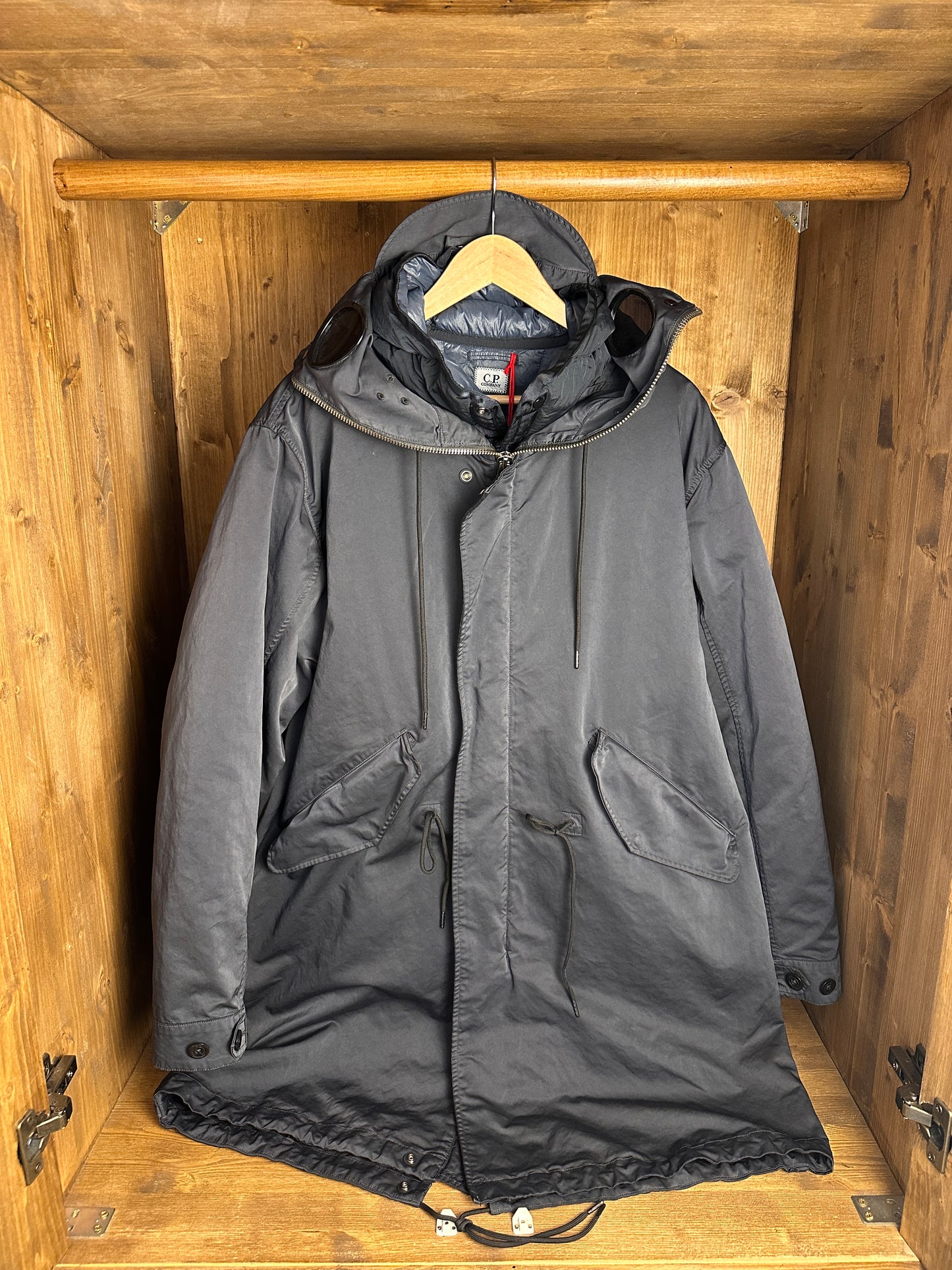 AW20s C.P. COMPANY MICRO KEI EXPLORER JACKET in Blue Green