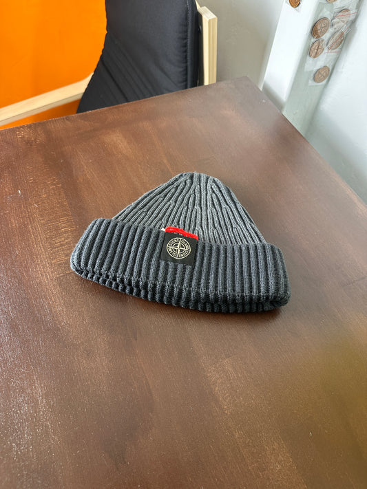 AW15 BADGE SQUARE BEANIE in Grün