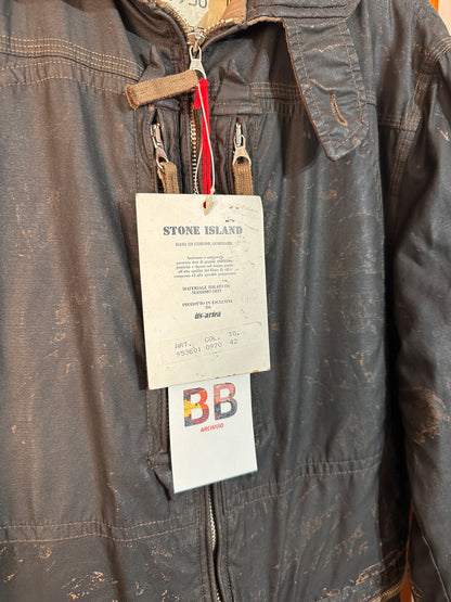 AW89/90 RASO GOMMATO COLOURED COVER BOILER SUITS in Dark Brown