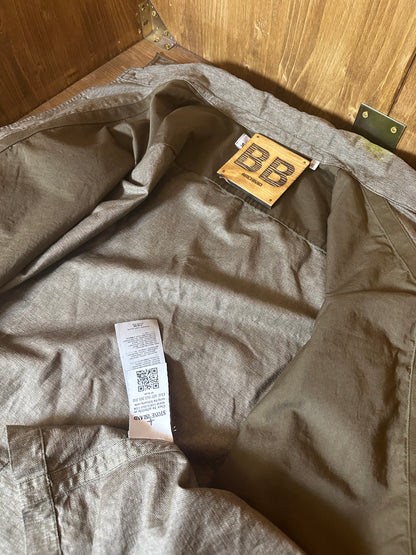 RAW COTTON BROWN DENIM SHIRT