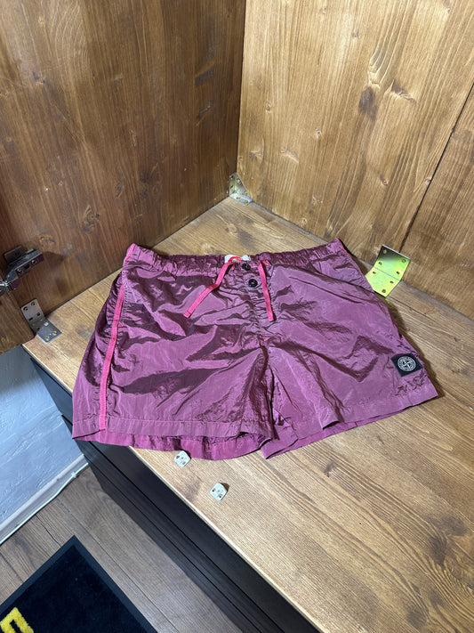 SS22 NYLON METAL SWIMSHORT In Purple