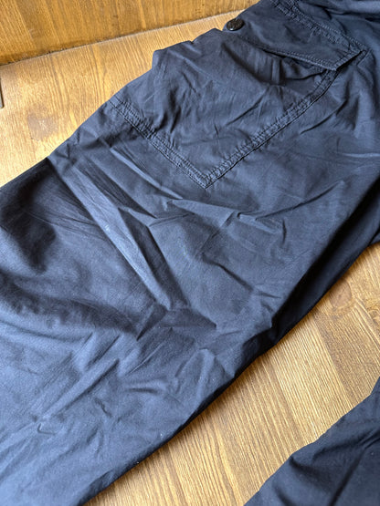 SS18 STRETCH NYLON CARGO in Black