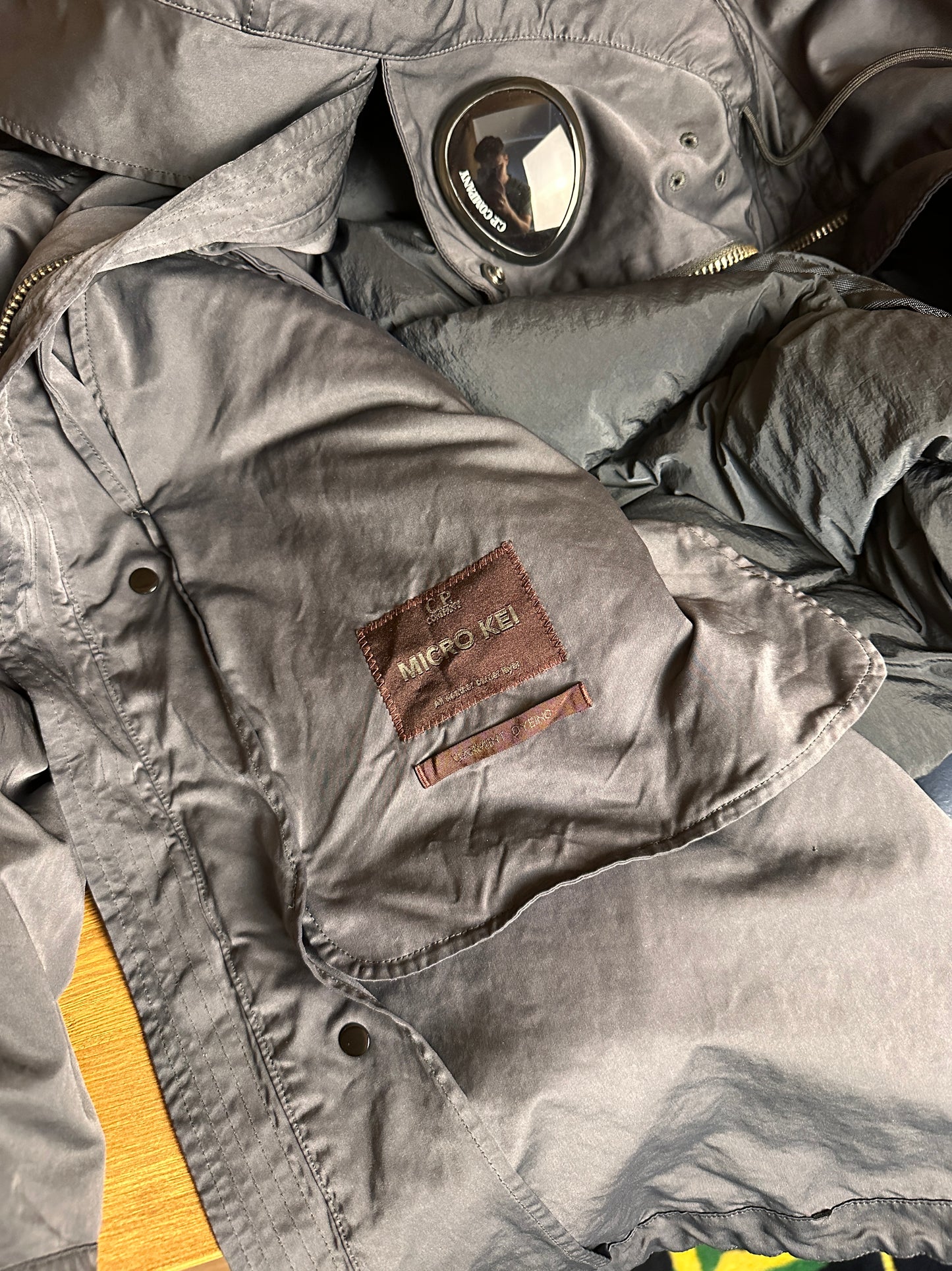 AW20s C.P. COMPANY MICRO KEI EXPLORER JACKET in Blue Green