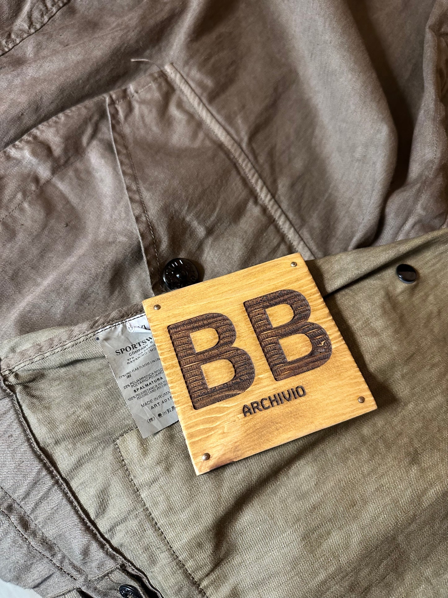 SS04 BROWN WOOD LINO FLAX