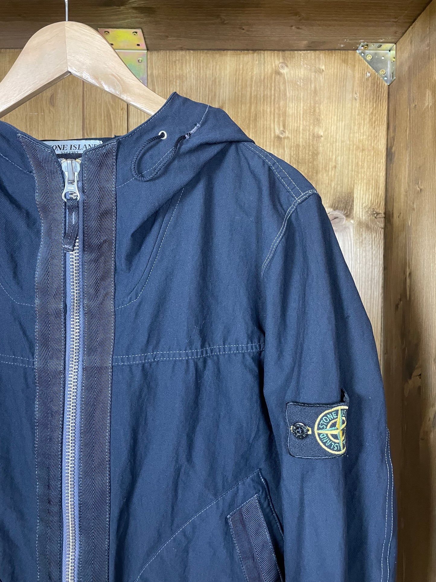 Poly Stretch Blue Denim