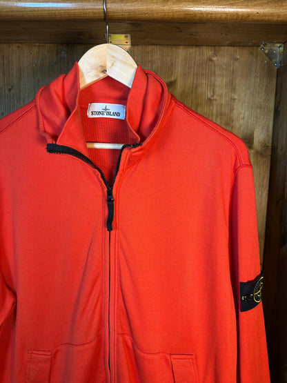 ZIPPED CREWNECK IN ORANGE