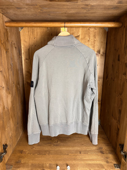 AW10 ZIPPED CREWNECK in Grey Beige