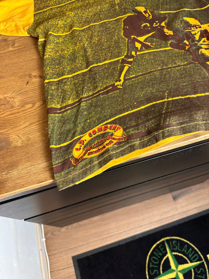 SS80 “St Louis Cardinals - John Gilliam” SCREEN PRINTED POLO in Pastel Yellow