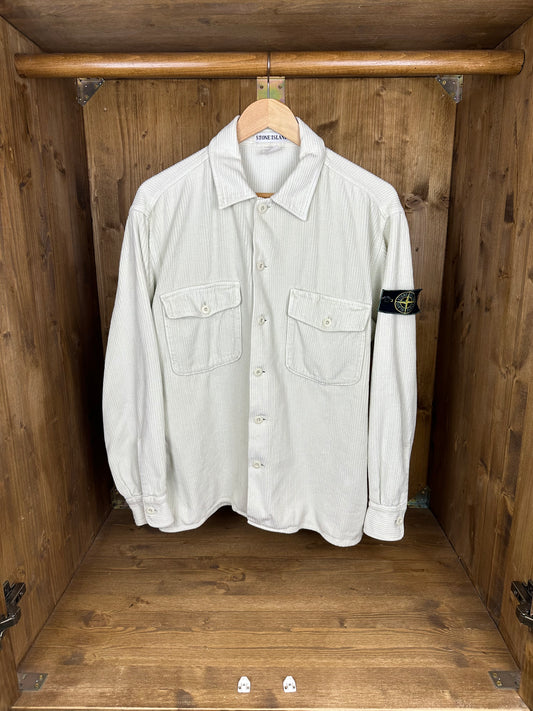 AW94 CORDUROY OVERSHIRT in Cream White
