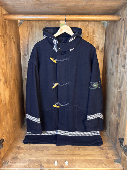 AW88 WOOL MONTGOMERY WITH SPELLOUT in Navy Blue