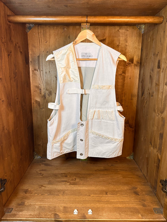 SS1983 TELA STELLA WHITE UTILITY REFLECTIVE VEST