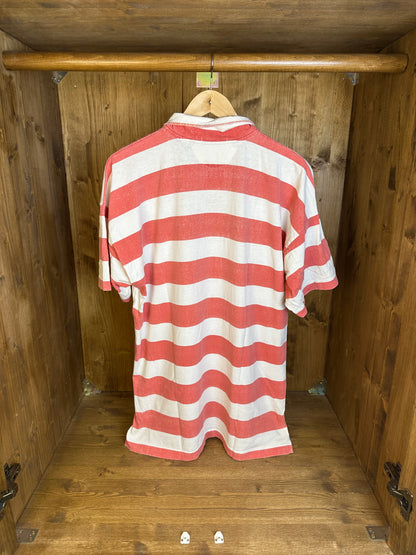 SS92 MARINA STRIPED POLO in Red&White
