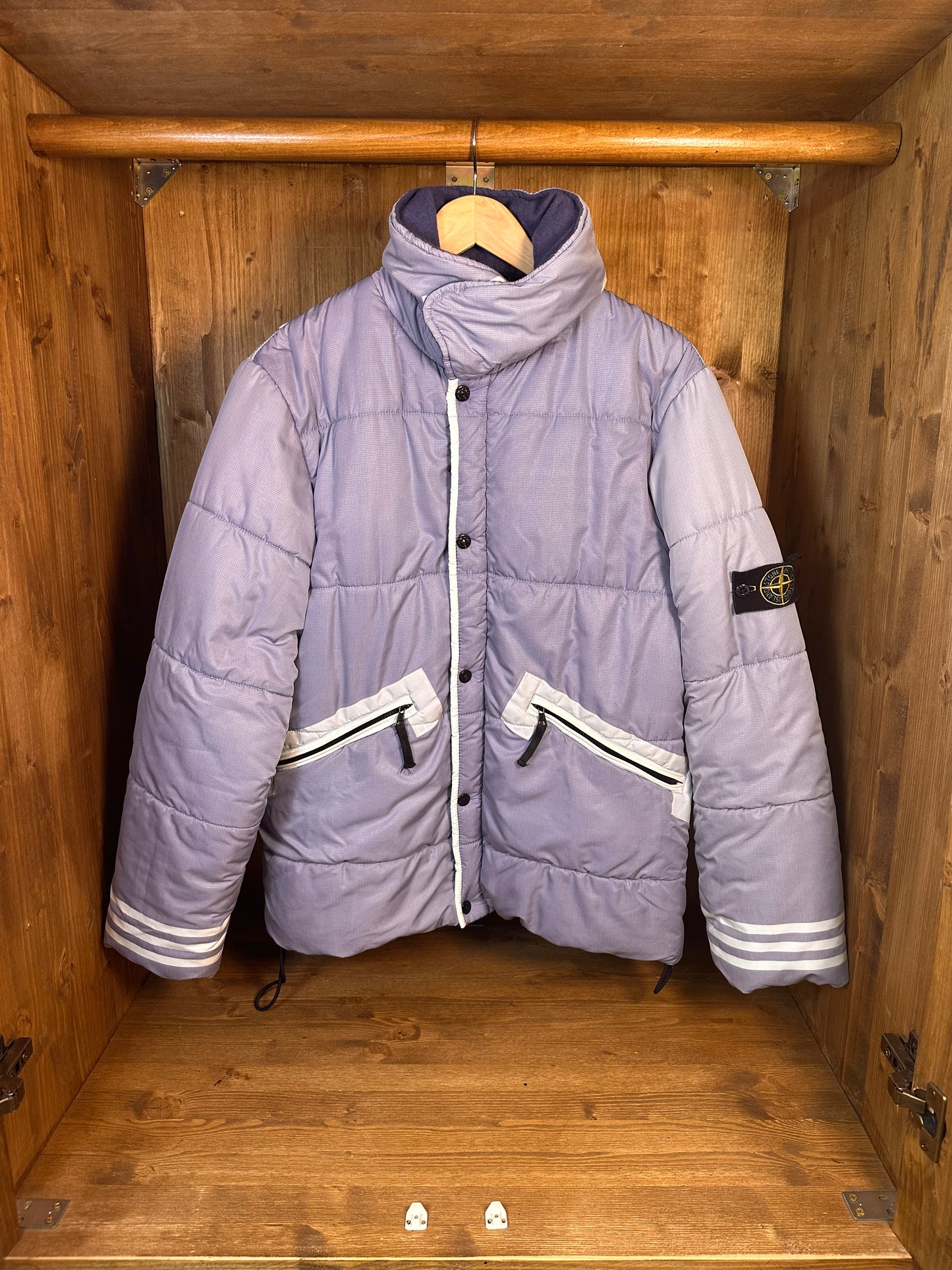 AW02 RIPSTOP DOWN JACKET in Light Blue