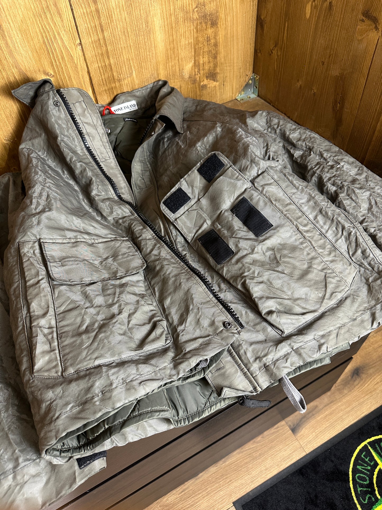 AW00 MONOFILAMENT MESH JACKET in Olive Brown