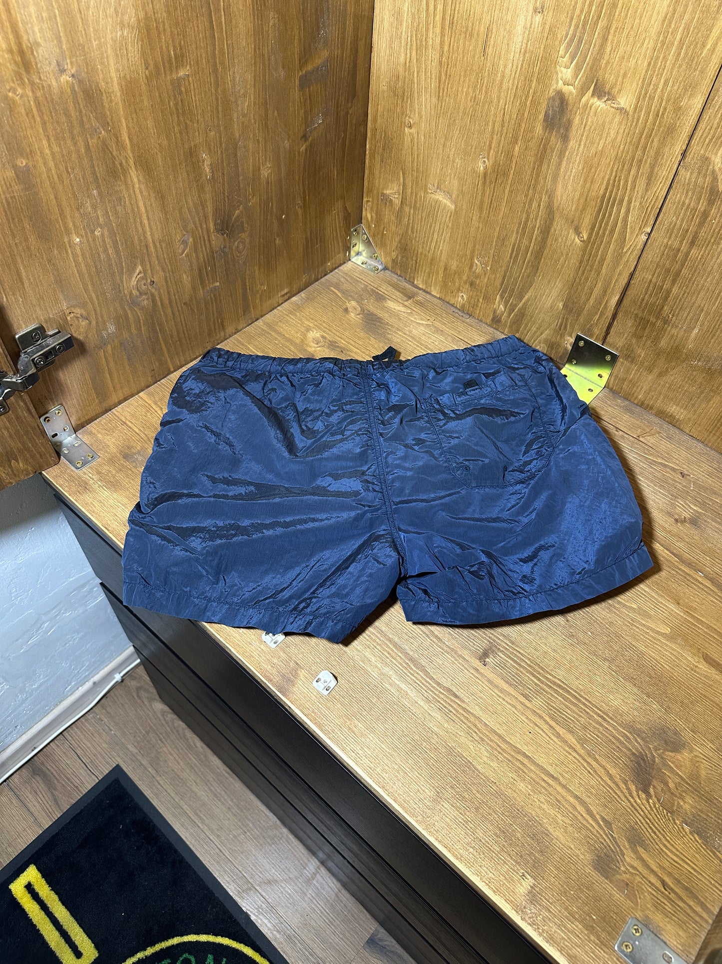 SS20 NYLON METAL SWIMSHORT In Blue
