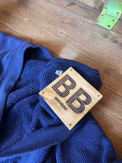 80s COTTON CARDIGAN in Purple