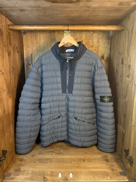 LOOM WOVEN DOWN CHAMBERS STRETCH NYLON-TC in antracite grey