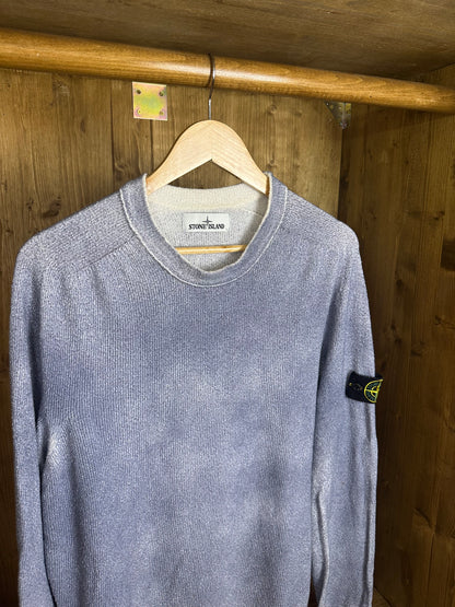 SS19 HAND SPRAYED JUMPER in Light Blue