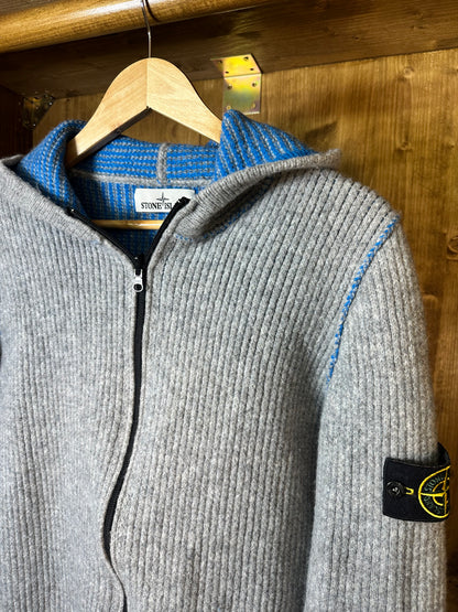 DOUBLE FACE JUMPER GREY+SKY