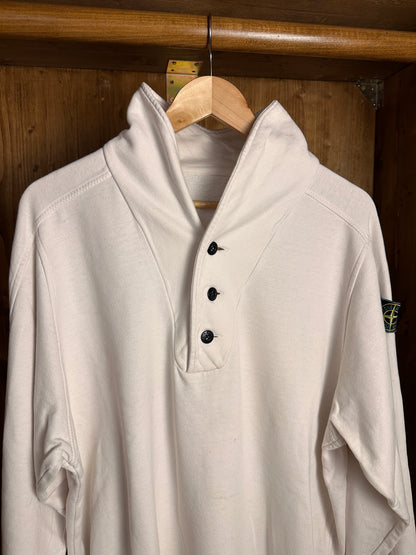 AW80s V-NECK COTTON JUMPER in White