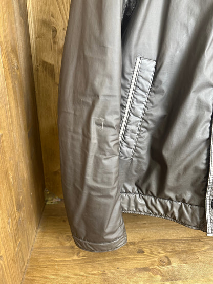 AW15 MUSSOLA GOMMATA FLIGHT BOMBER WITH SHEEPSKIN COLLAR in Olive Green