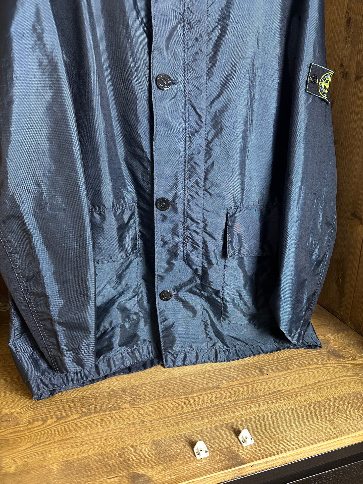 SS97 FORMULA STEEL TRENCH COAT in  Steel Blue