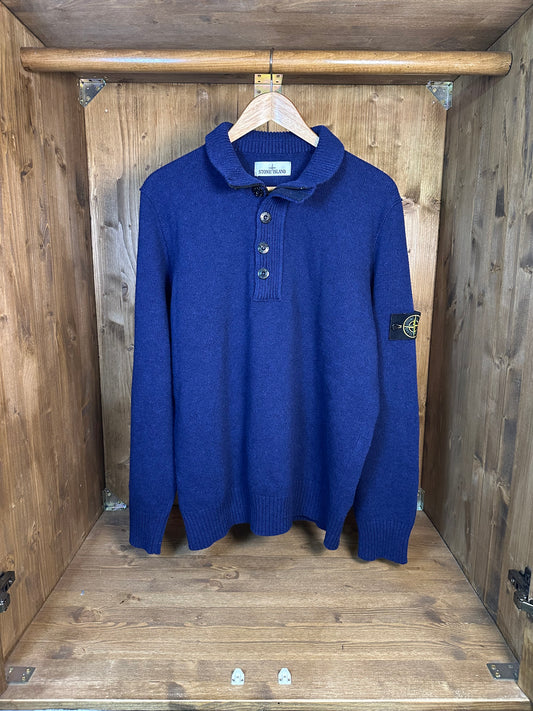 BLUE NIGHT WOOL CARDIGAN