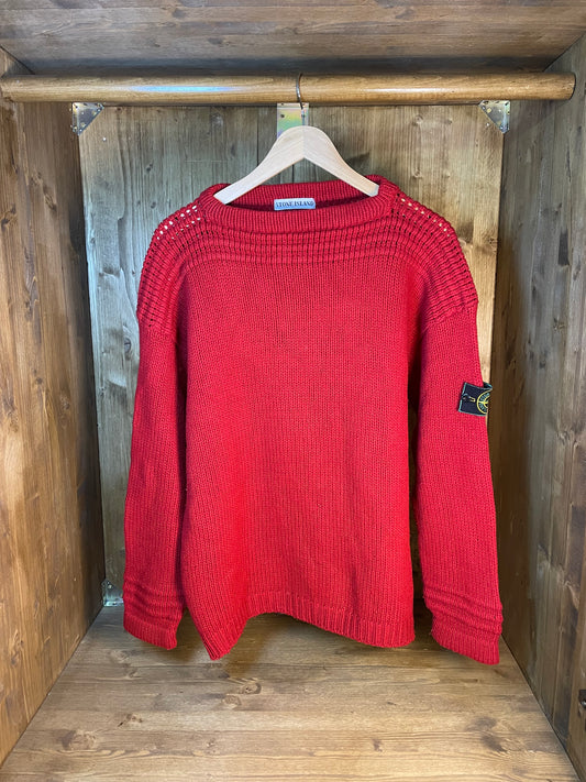 Red wool sweater 1990s