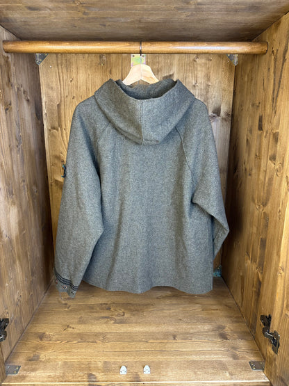 AW92 RAW CUT WOOL JACKET in Antracite Grey