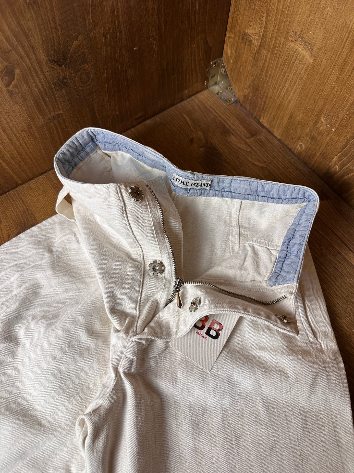 SS84 COTTON MARINA PANTS in Pure White