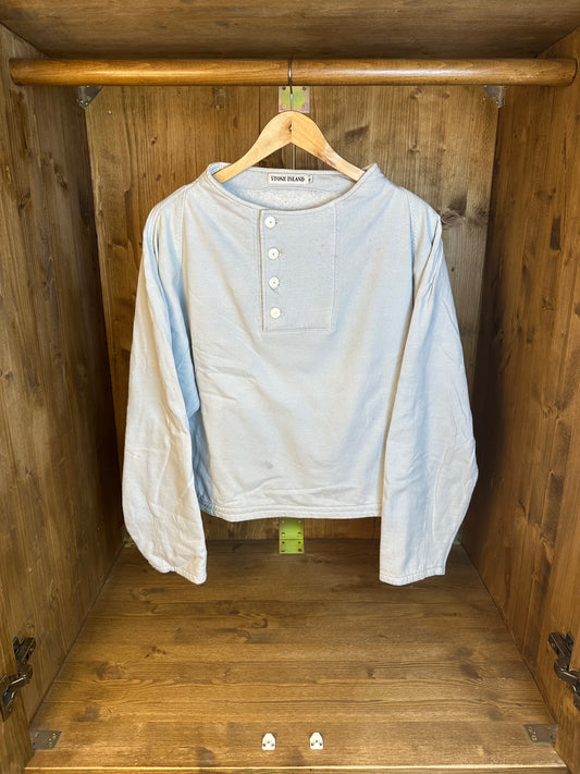 AW84 MARINA CROPPED CREWNECK in Baby Blue