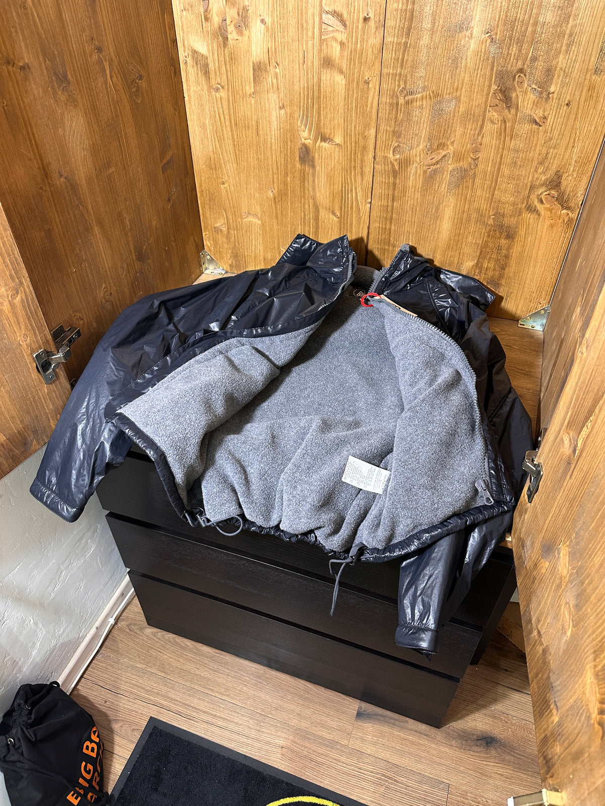 AW90 RIPSTOP PAPER BONEVILLE JACKET in Graphite Black