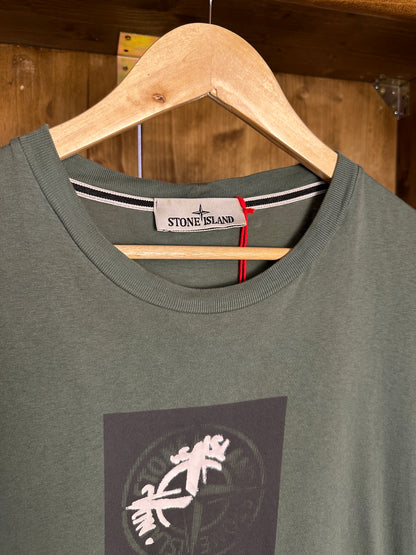 SS23 LOGO TEE in Mint Green & White