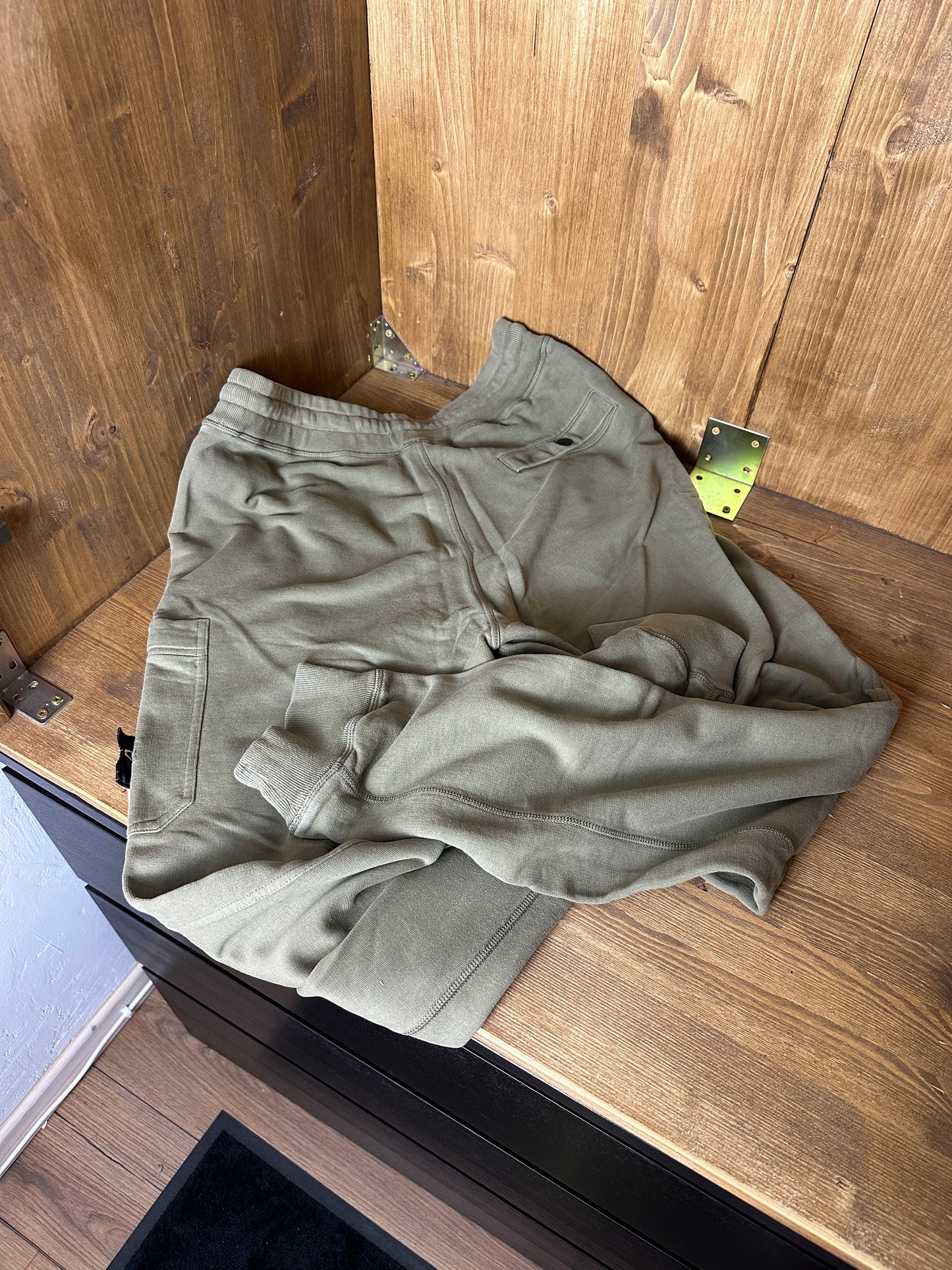 AW14 COTTON FLEECE PANT in Reed Green