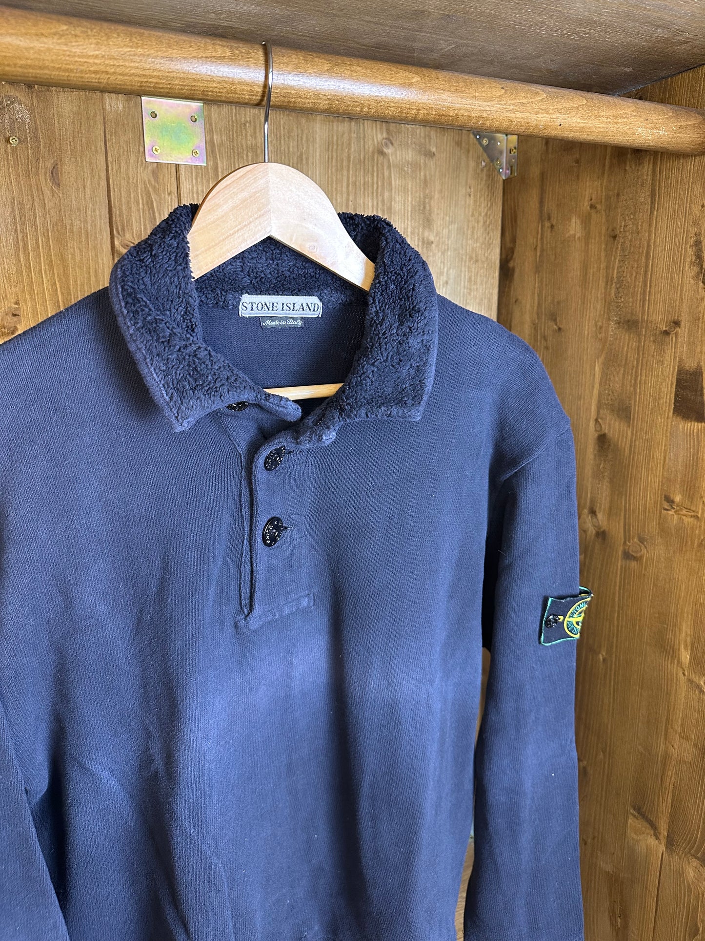 AW98 PILE CREWNECK in Faded Blue