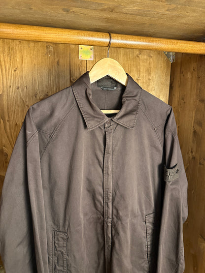 AW20 COTTON OVERSHIRT GHOST PIECE in Brown