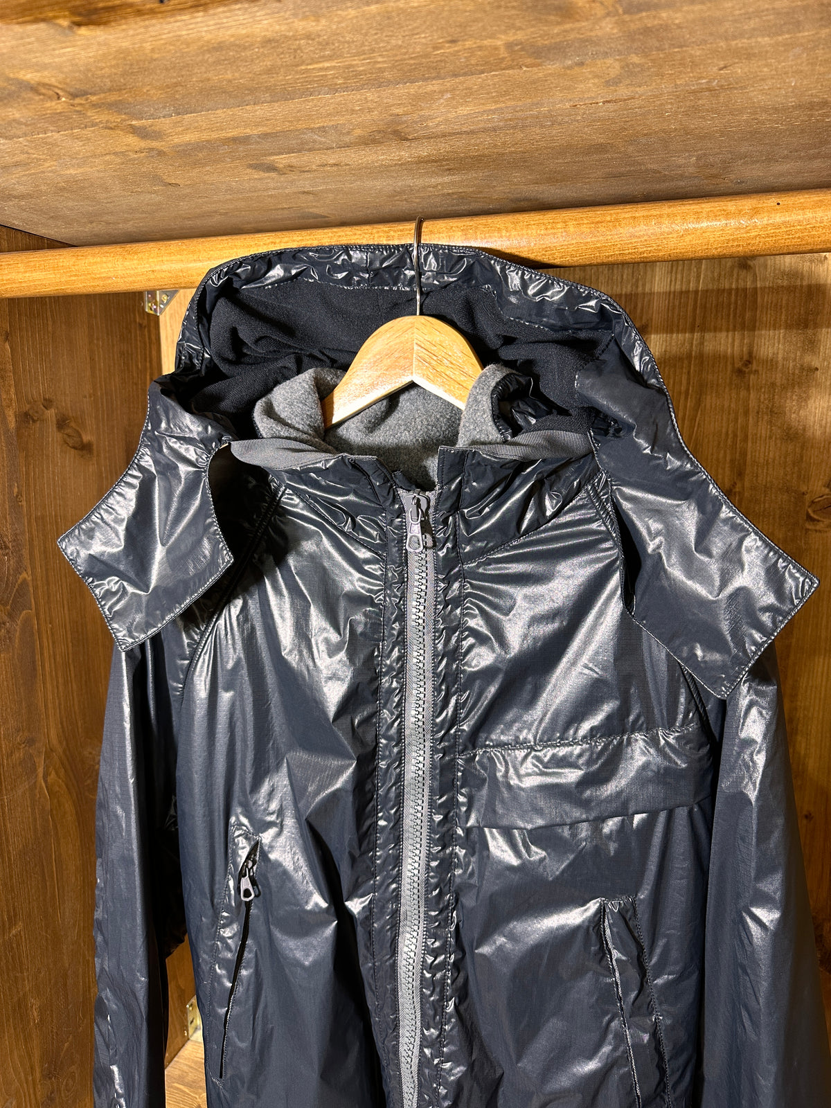 AW90 RIPSTOP PAPER BONEVILLE JACKET in Graphite Black