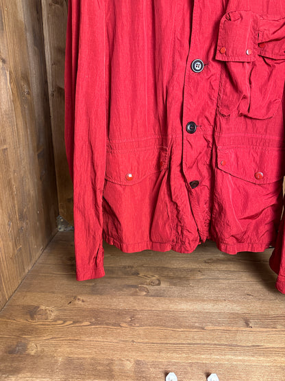 SS10s C.P. COMPANY NYLON METAL GOGGLE JACKET in Flame Red